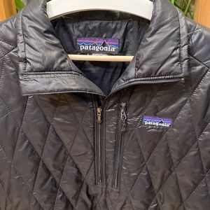 Patagonia NWOT Nano Puff 1/4 Zip Pullover Large Jacket Black Windproof L